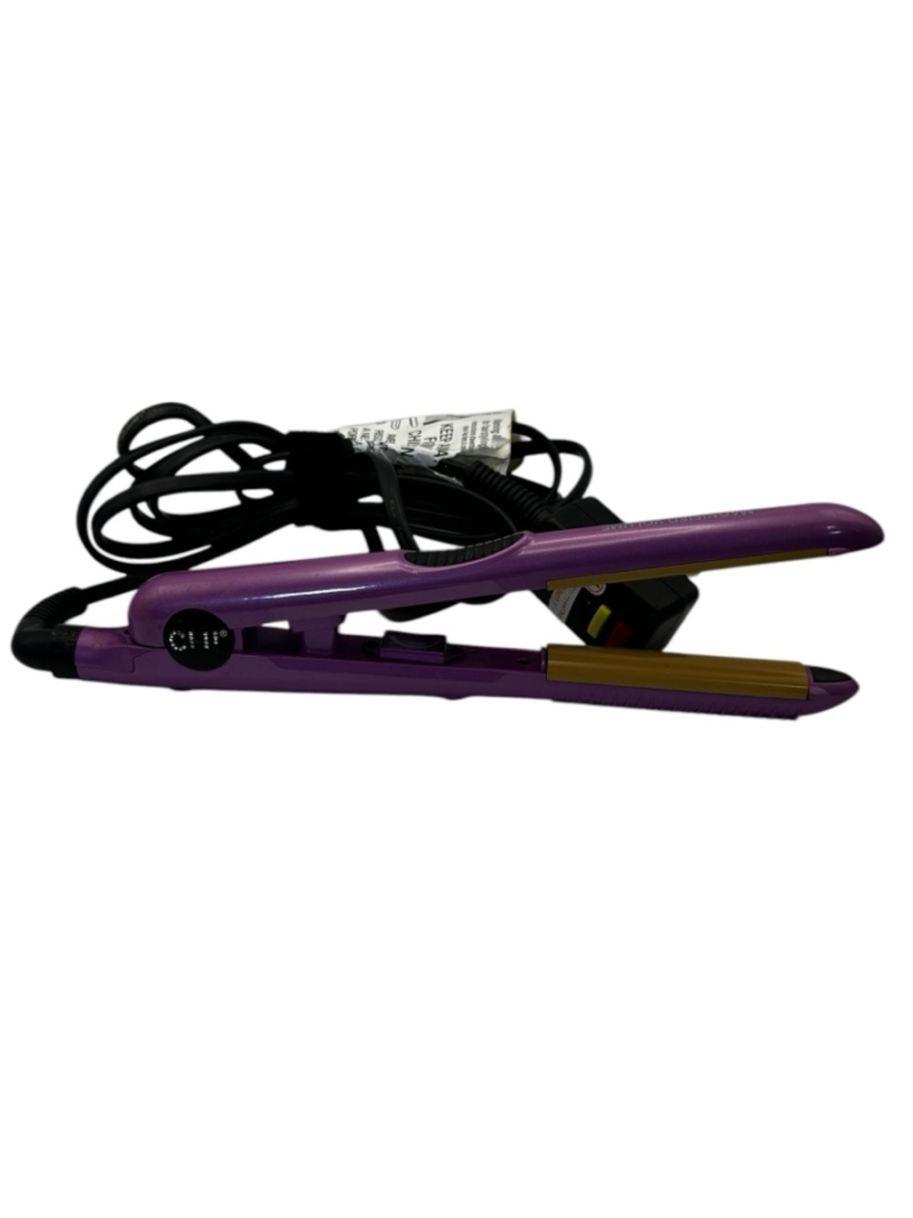 CHI Mini Flat Iron Purple Ceramic Travel Size Hair Straightener Tested
